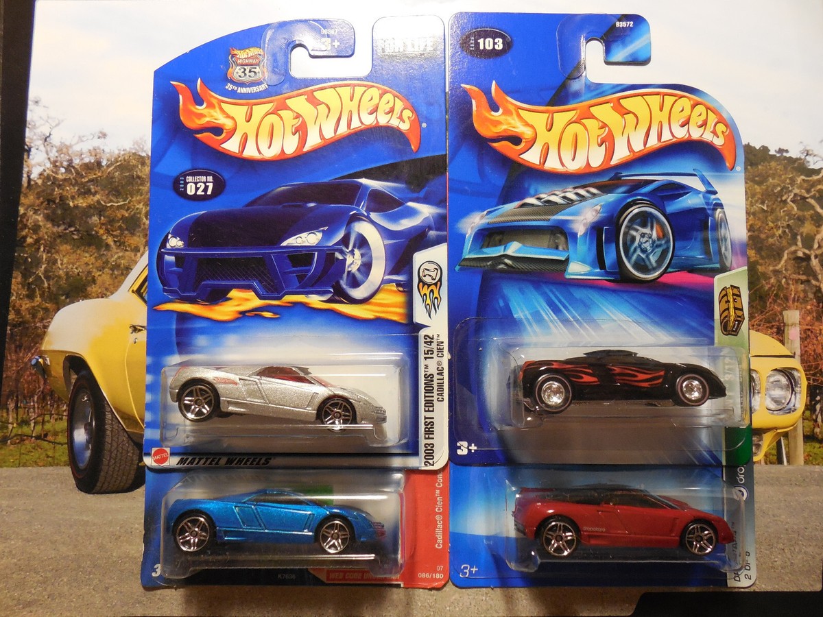 Hot Wheels Cadillac Cien Concept Lot 4Dropstars TREASURE HUNTS