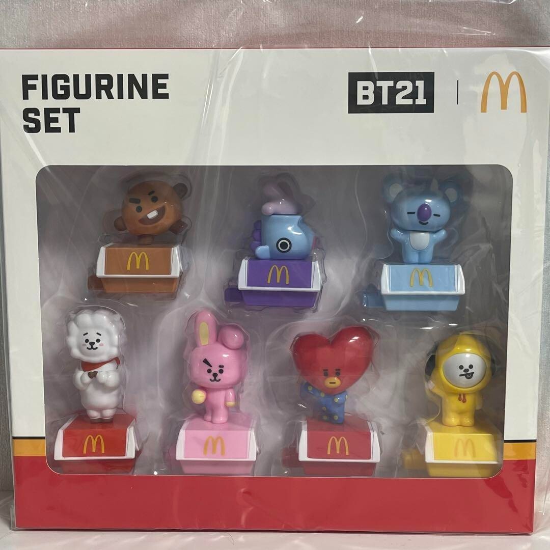 BTS BT21 Mcdonalds Figurine Set Collectors Figure Korea Limited