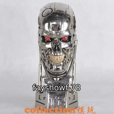 NEW The Terminator 1/1 T800 Skull Bust Statue Electroplating