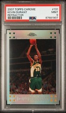 2007-08 Topps Chrome - Kevin Durant #131 Refractor /1499 (RC) for