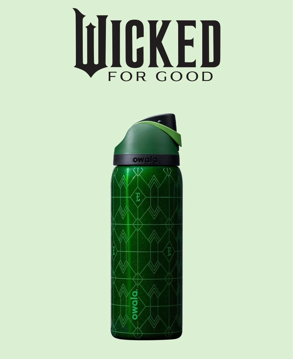 Owala Wicked For Good Elphaba 32oz Freesip Water Bottle New In