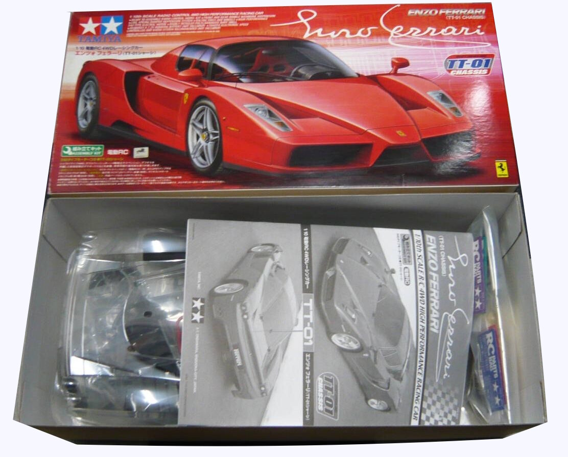 Tamiya 1/10 #58302 RC 4WD ENZO FERRARI TT-01 Chassis Electric