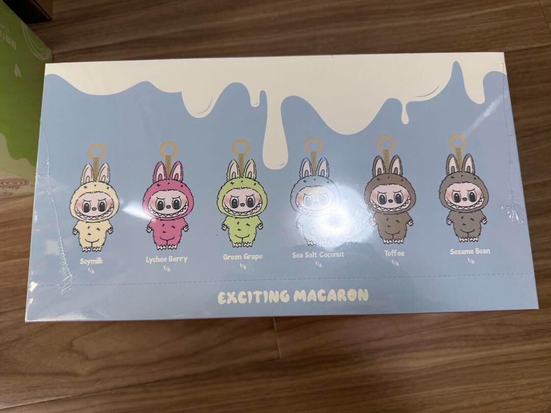 POPMART LABUBU THE MONSTERS Exciting MACARON 6 Types set Box Plush