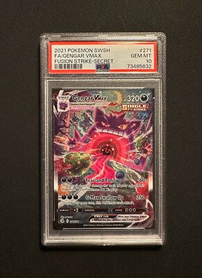 Pokémon TCG Gengar VMAX Fusion Strike 271/264 Holo Secret Rare | eBay