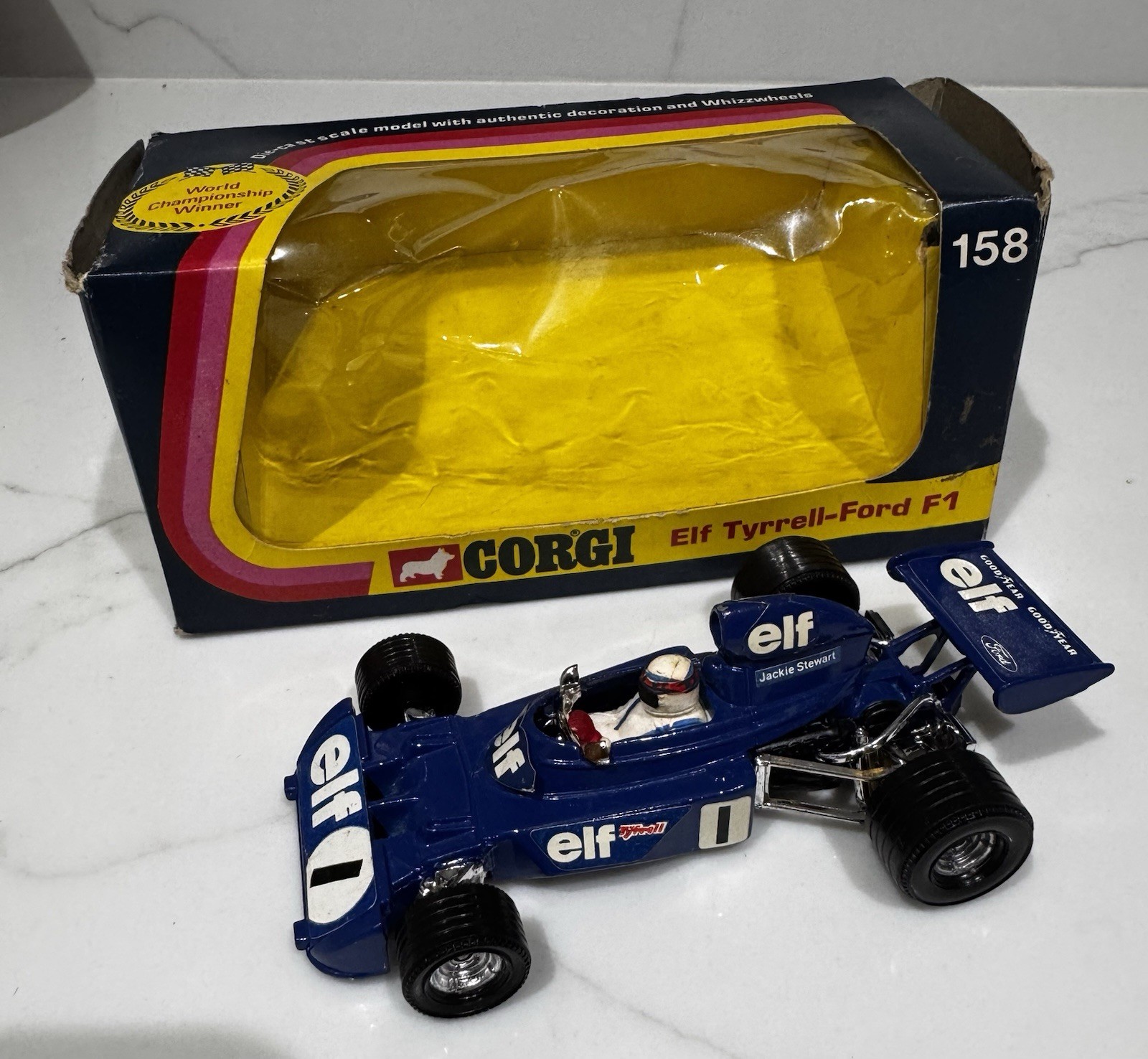 Corgi 158, Elf Tyrrell Ford F1 - Free Price Guide & Review