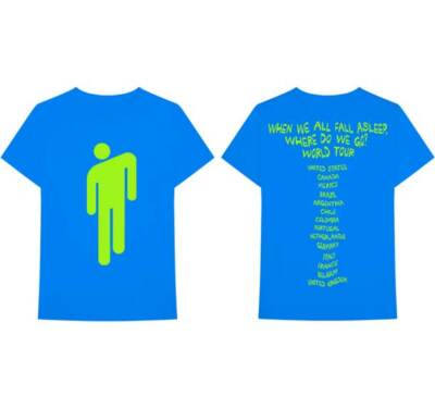 Billie Eilish World Tour Concert 2020 Electropop Singer Music T