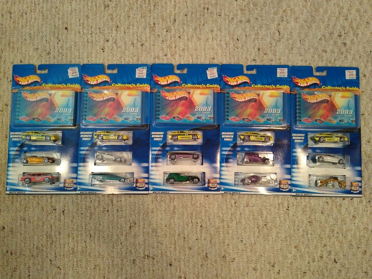 2003 Hot Wheels COLLECTOR'S GUIDE with 3 Cars | eBay