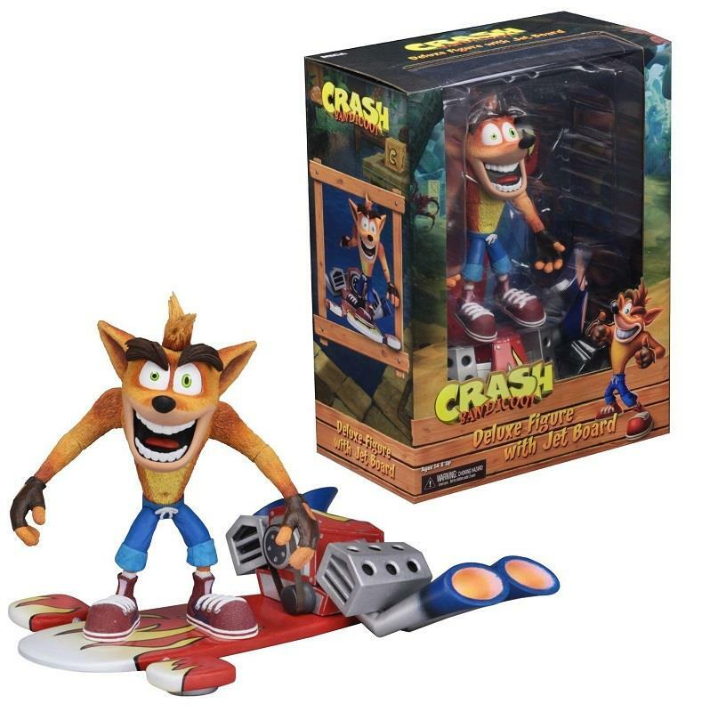Crash Bandicoot - 7” Scale Action Figure - Deluxe Crash with Jet