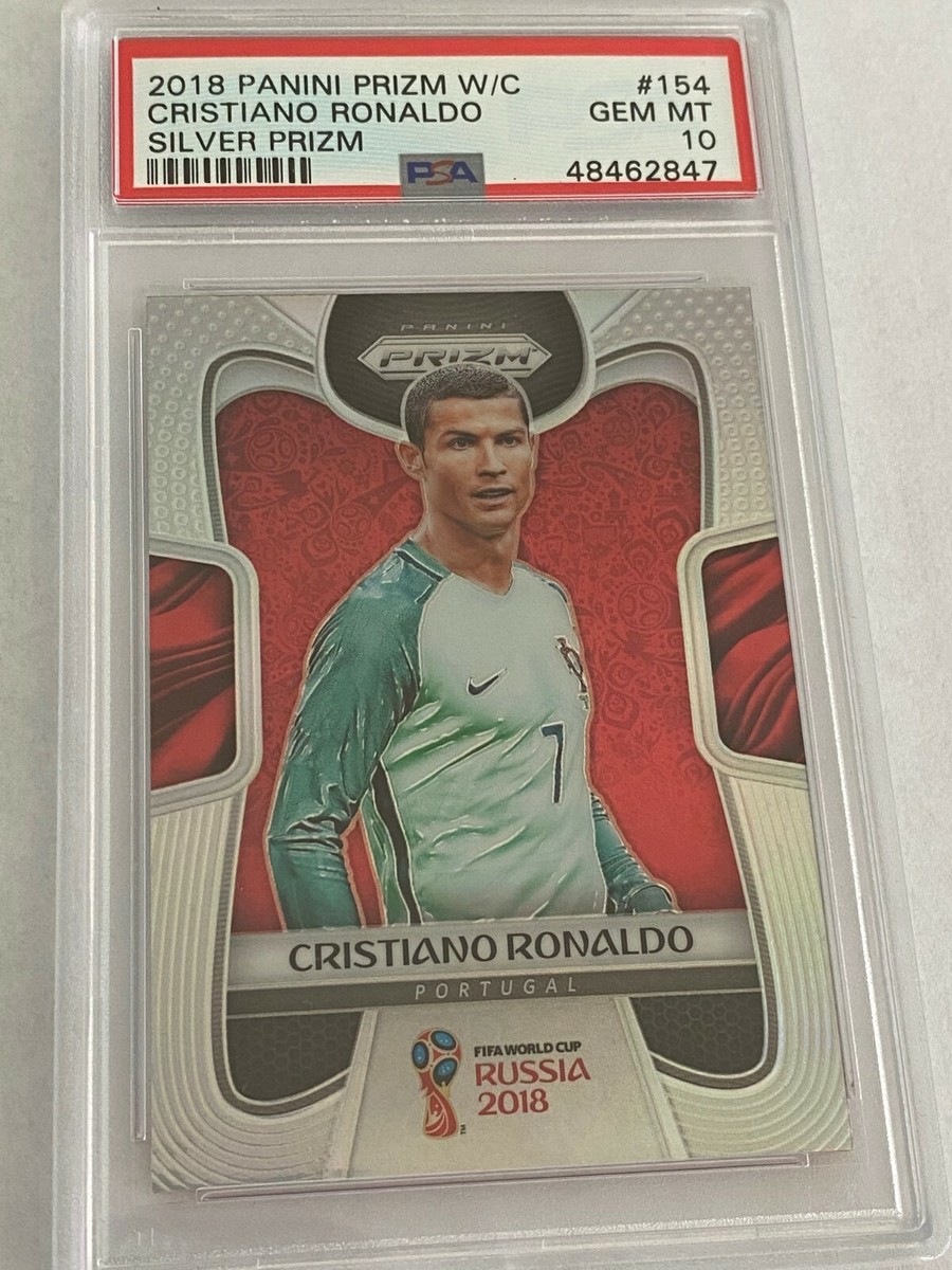 2018 PANINI PRIZM WORLD CUP #154 CRISTIANO RONALDO SILVER PRIZM