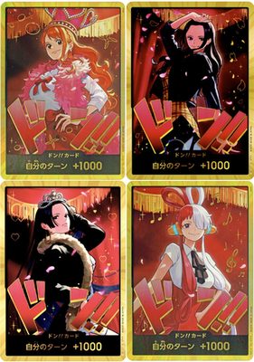 ONE PIECE Heroines Edition DON!! Card Gold Complete Set of 4 One