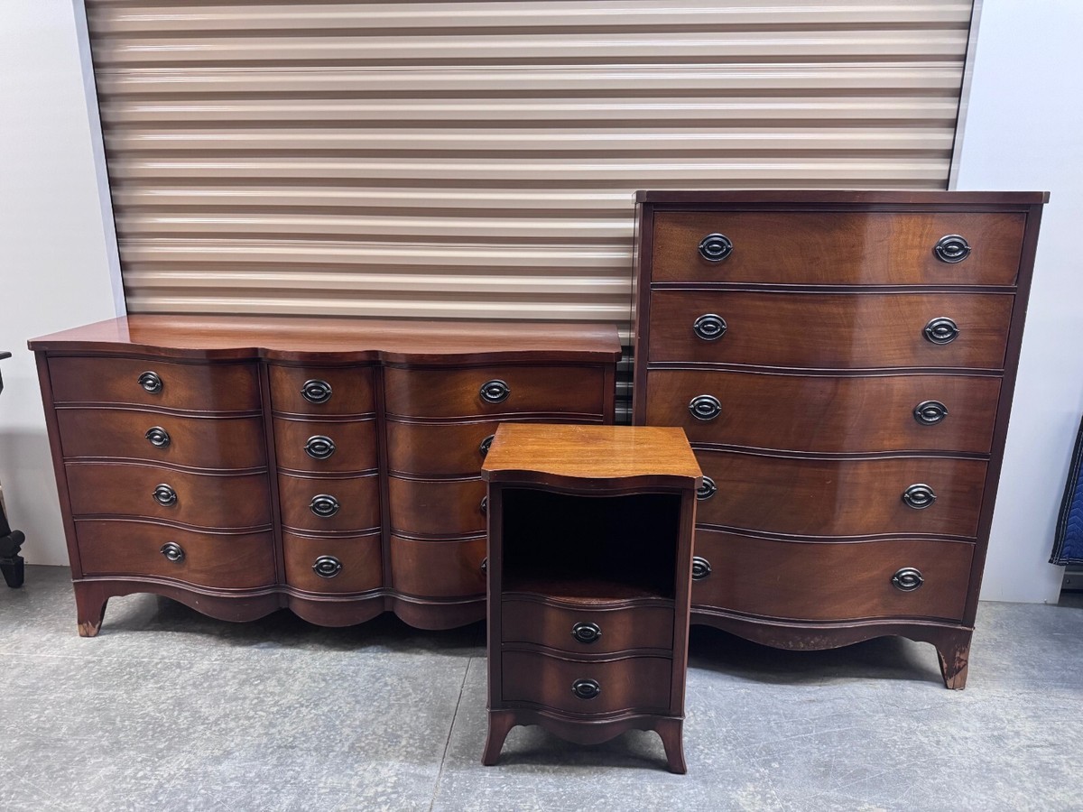 Vintage Drexel Travis Court Federal Mahogany Bedroom Set | eBay