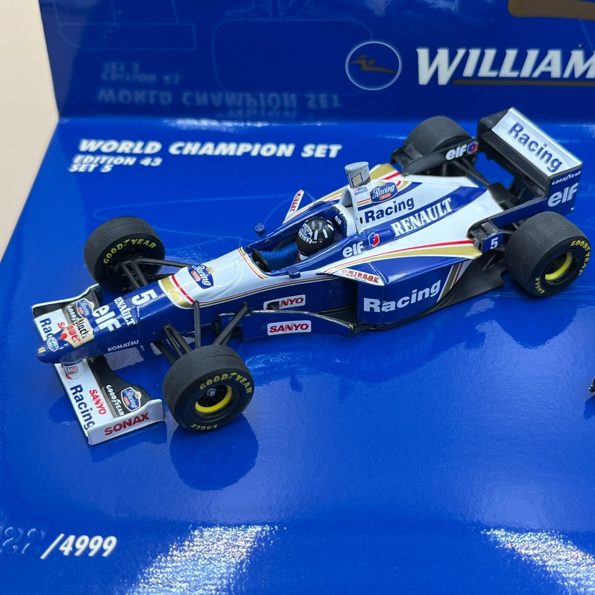 MINICHAMPS 1/43 Williams FW18 FW19 Hill Villeneuve World Champion