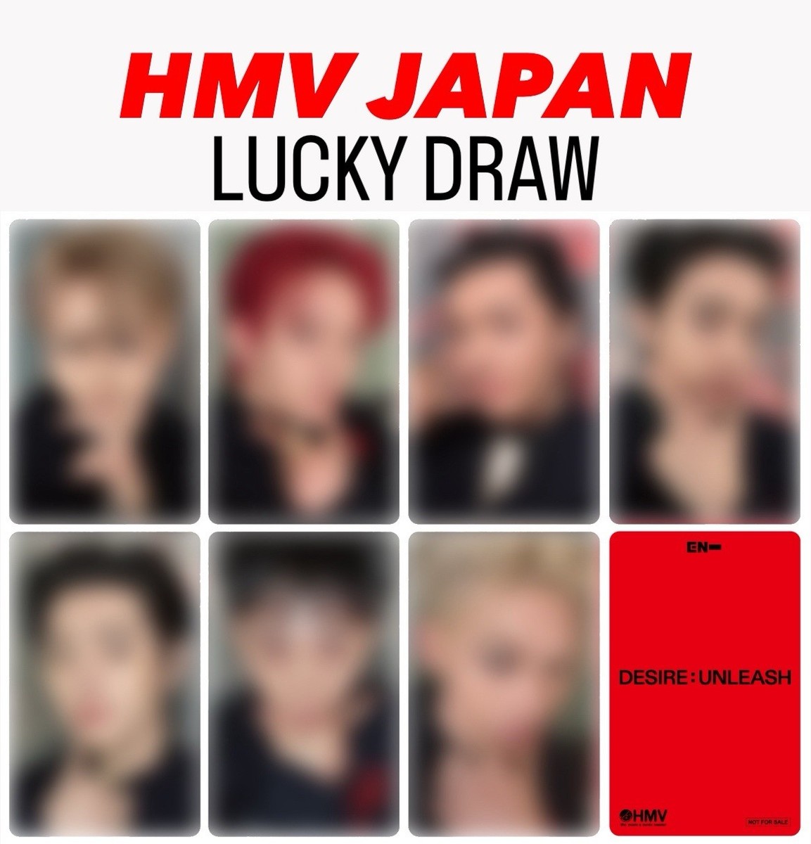ENHYPEN DESIRE:UNLEASH HMV Store exclusive Lucky draw photocard