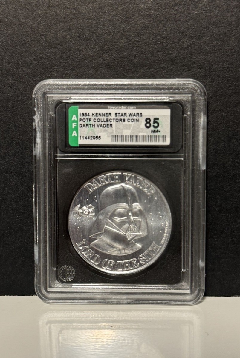 Star Wars Kenner Vintage 1984 POTF Coin Darth Vader AFA 85 | eBay