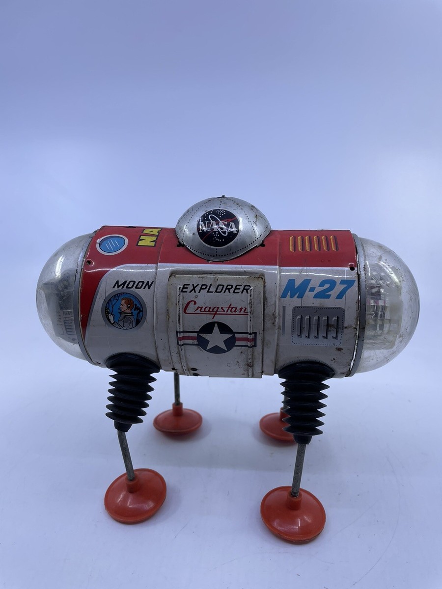 1960s Cragstan Japan Tin Moon Explorer M-27 Robot – Space Toy