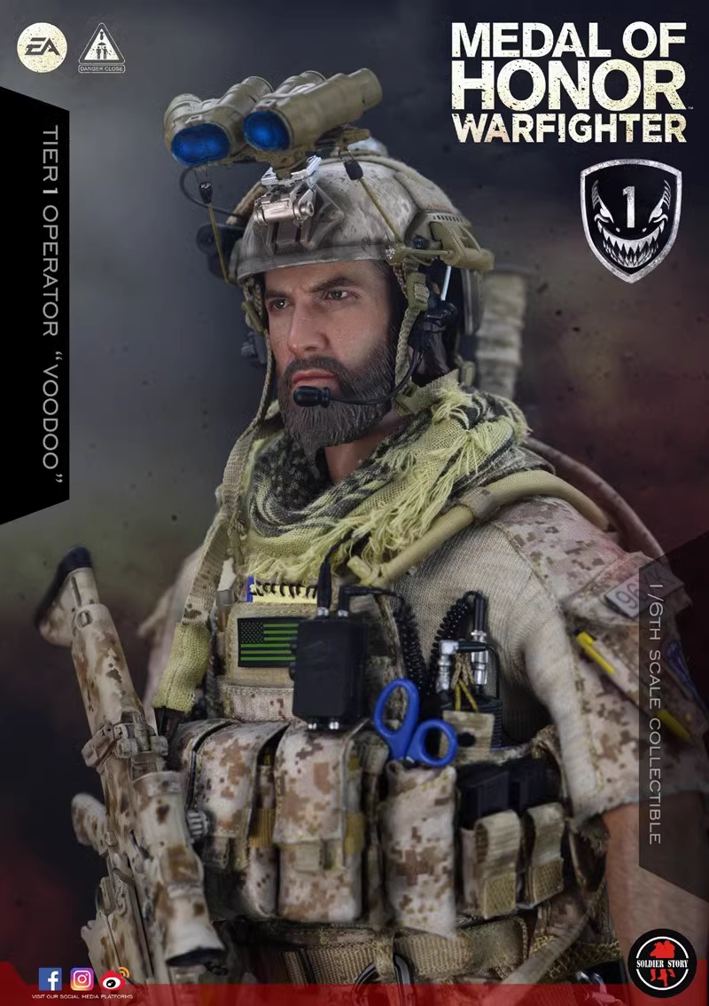Soldier Story 1/6 SS106 Voodoo Medal Of Honor Navy SEAL Operator