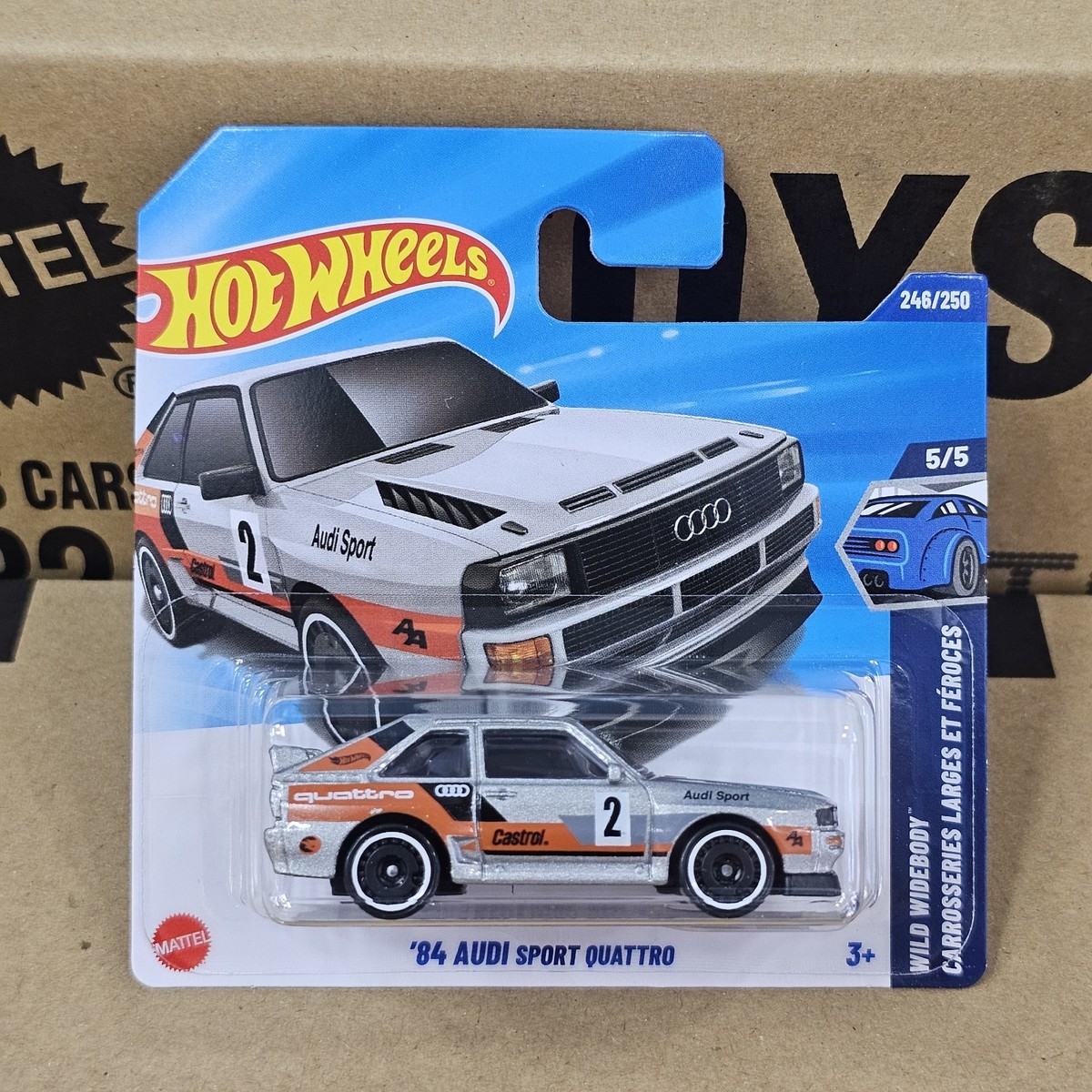 2025 HOT WHEELS MAINLINE CASE P 84 AUDI SPORT QUATTRO (RTH) SHORT