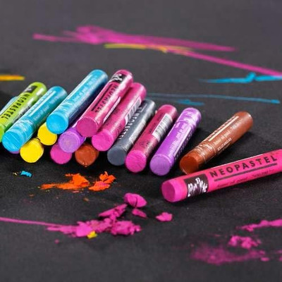 Caran D'ache Neopastel Oil Pastels Set Of 24 24 colors 7400.324