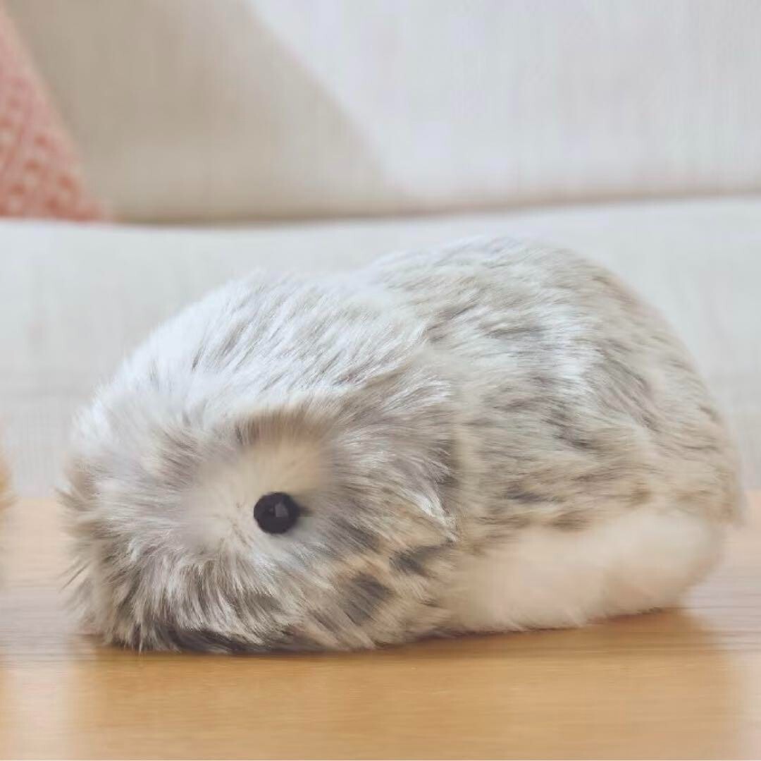 Moflin Plush Toy AI Pet Communication Robot Silver PE-M10SR 100V