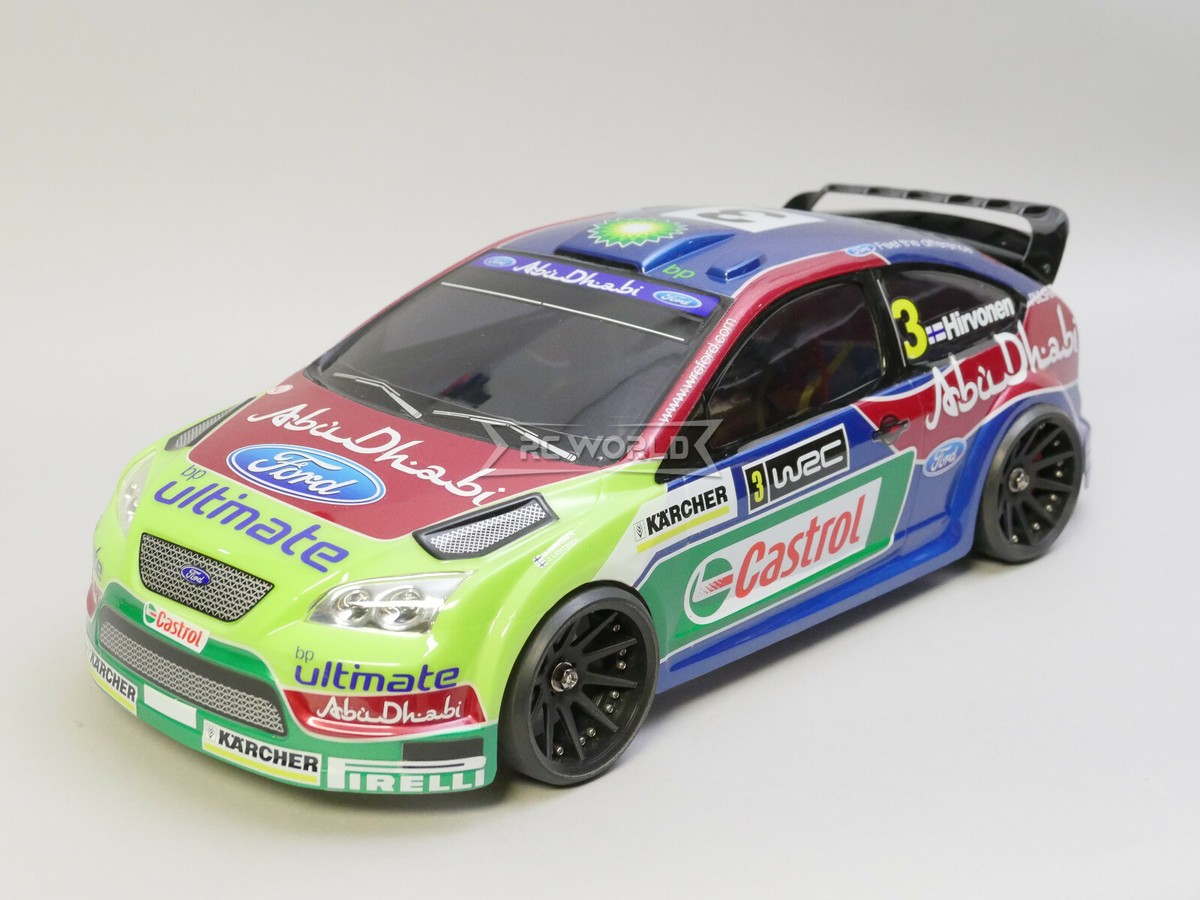 1/10 RC Car BODY Shell FORD FOCUS RS WRC ABU DHABI Edition 200mm