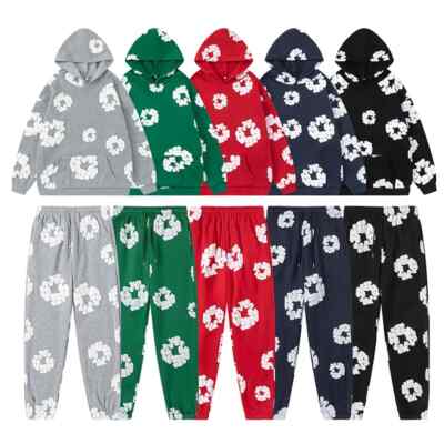 New Men's Hoodie Set 2 PC Sweatshirt Pants Hip Hop Streetwear