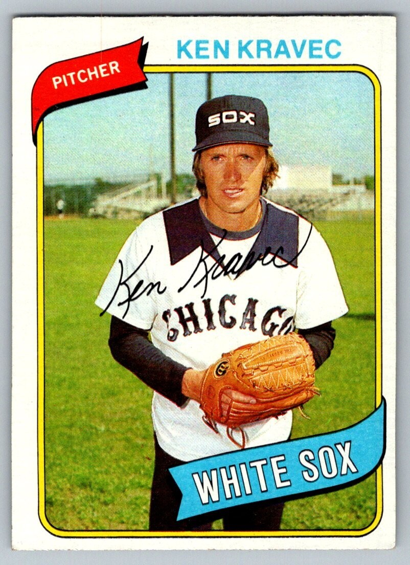 1980 TOPPS BASEBALL CARD WHITE SOX KEN KRAVEC | eBay