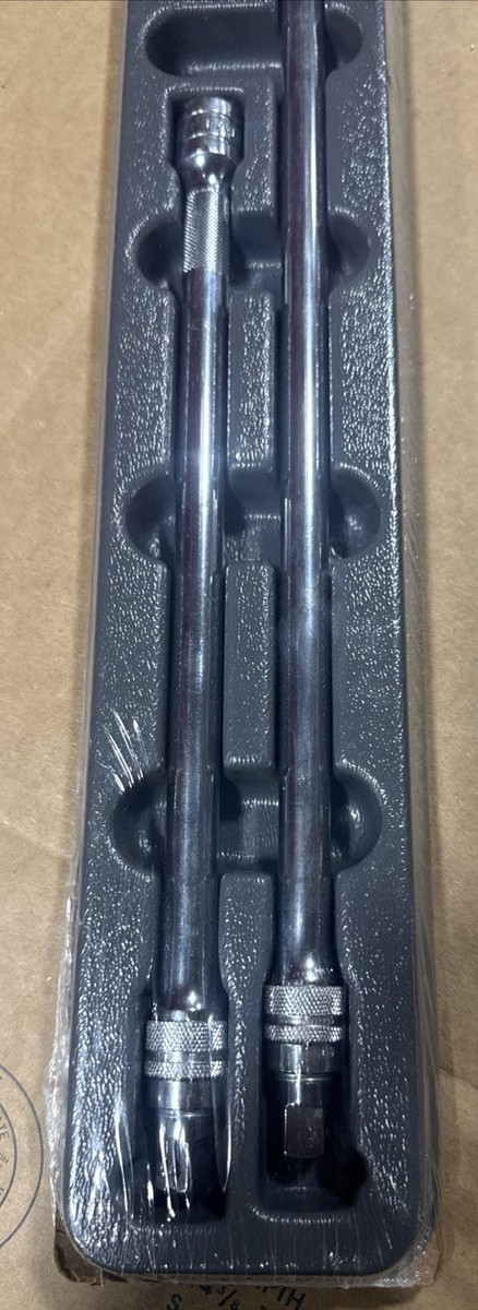 Snap-on 4 PC 3/8 Drive Quick Release Locking Knurled Extension Set