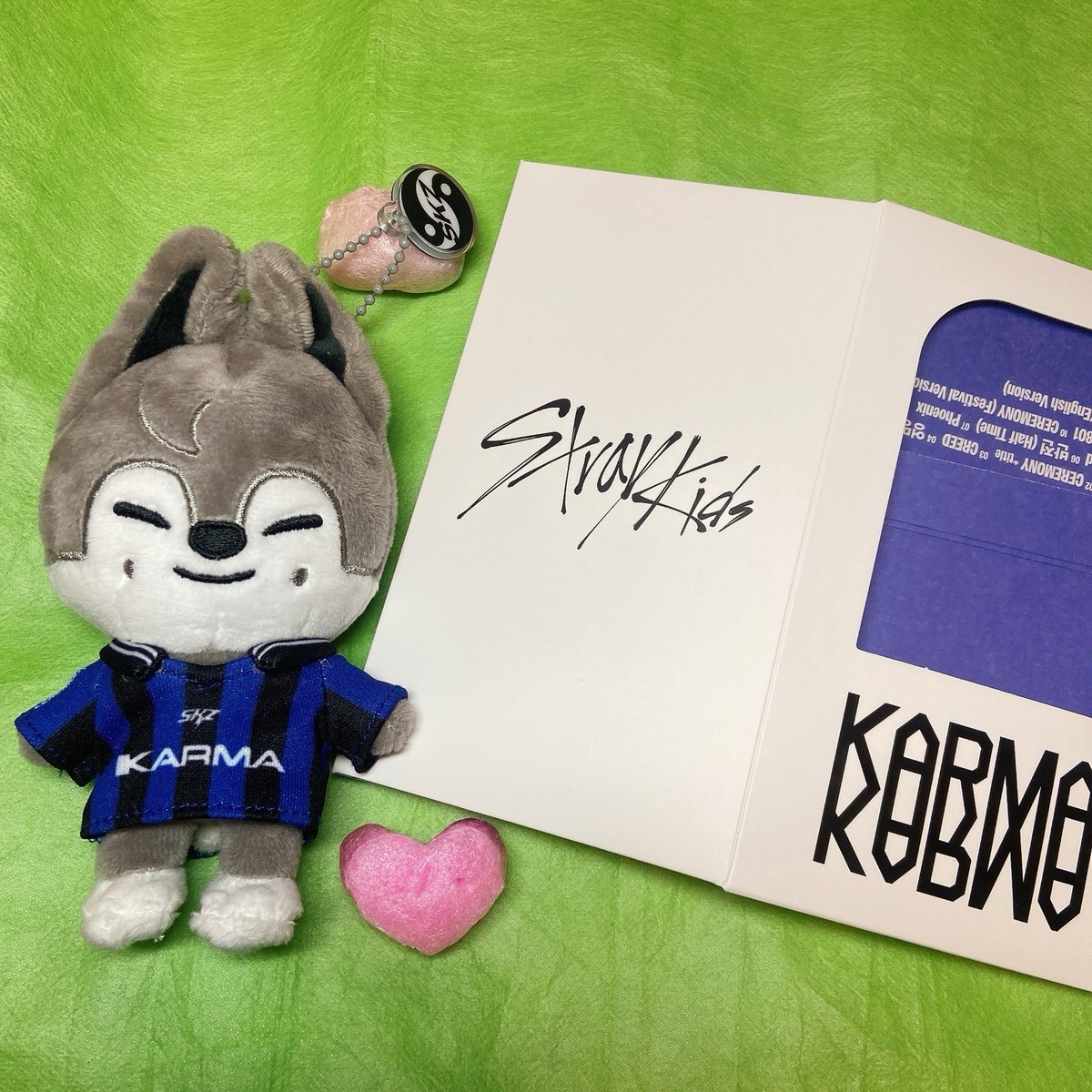 Stray Kids SKZOO KARMA Official Plush Doll Keyring WolfChan Bang
