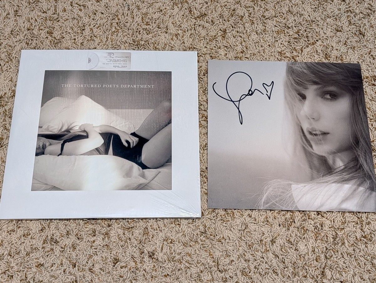 SIGNED Taylor Swift Tortured Poets Dept Vinyl TTPD Autograph
