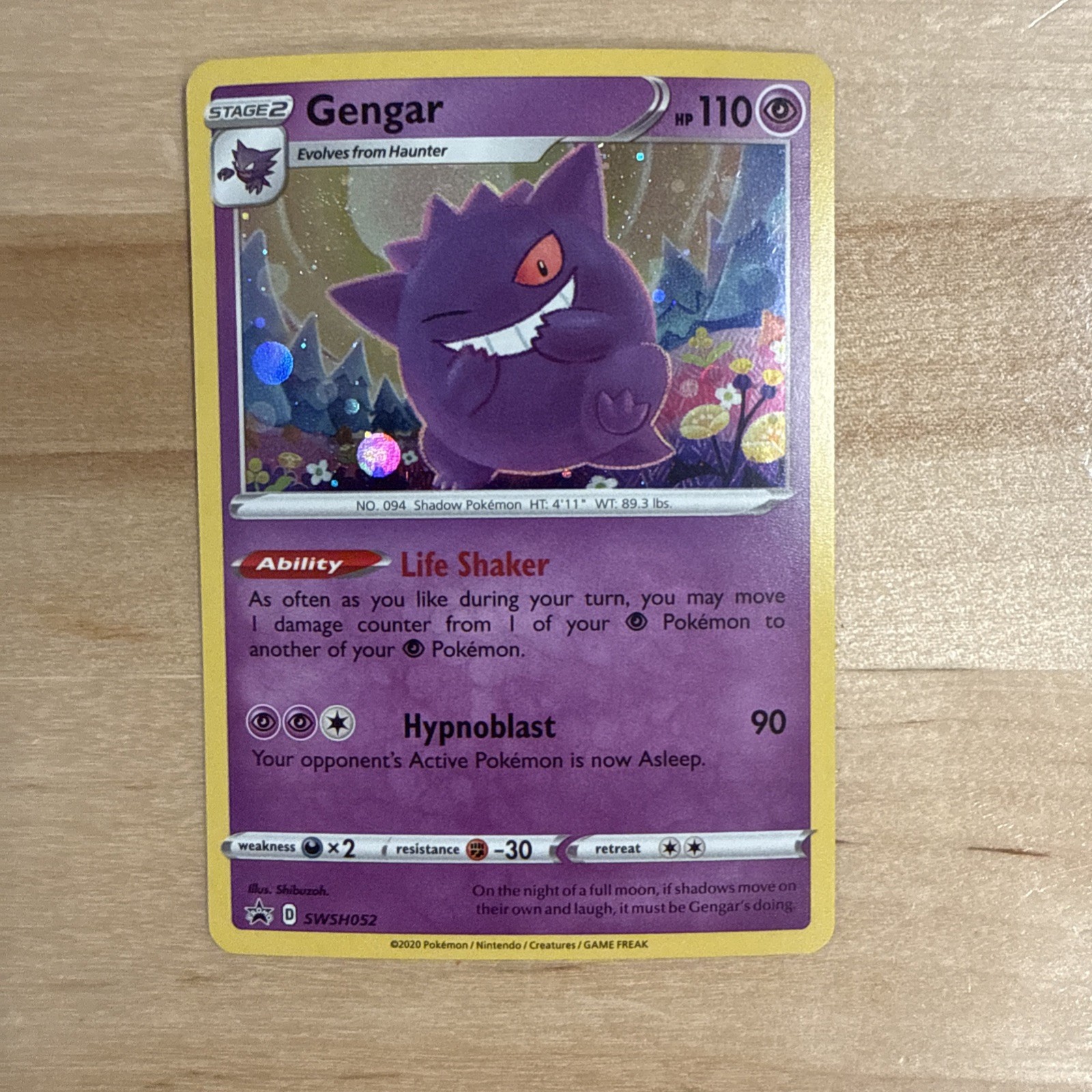 Gengar 2020 Sword & Shield: Black Star Promo #SWSH052 Champion's