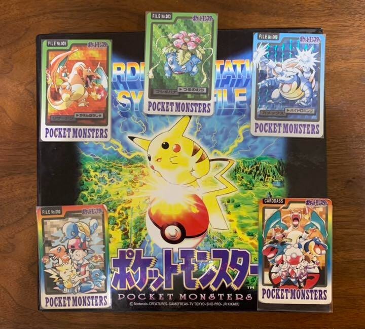 1997 BANDAI Pokemon Carddass 153 Cards Complete Set No.000~151 +