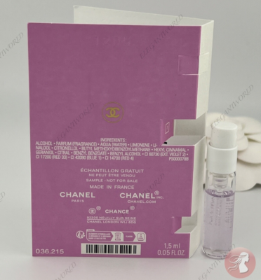 Chanel Chance Eau Splendide Eau de Parfum Sample Spray .05oz 1.5ml