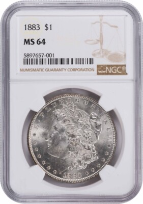 1883 Morgan Silver Dollar MS64 NGC | eBay