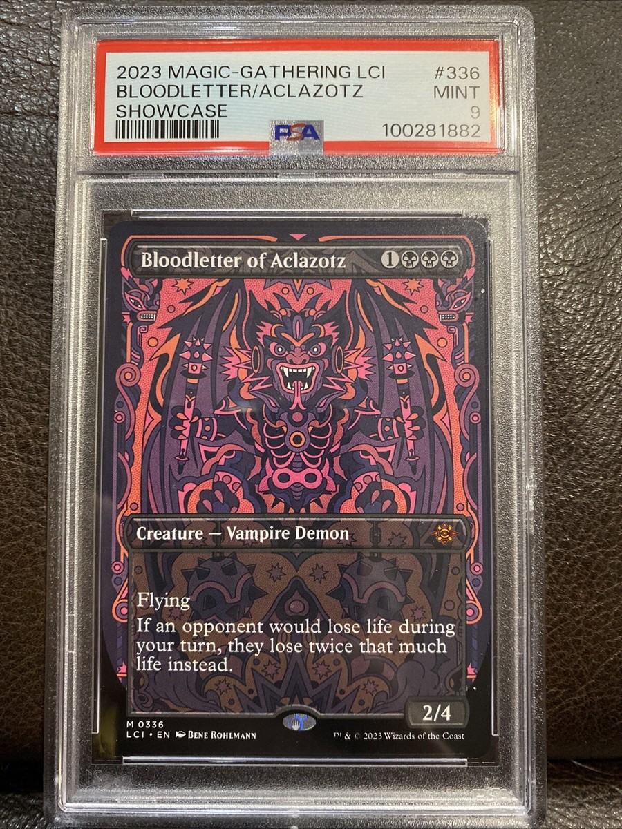 PSA 9 Mint Bloodletter of Aclazotz Showcase Lost Caverns of Ixalan