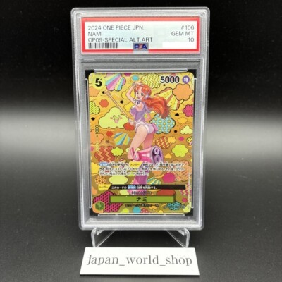 PSA 10 Nami SR-SPC OP08-106 Emperors in the New World ONE PIECE