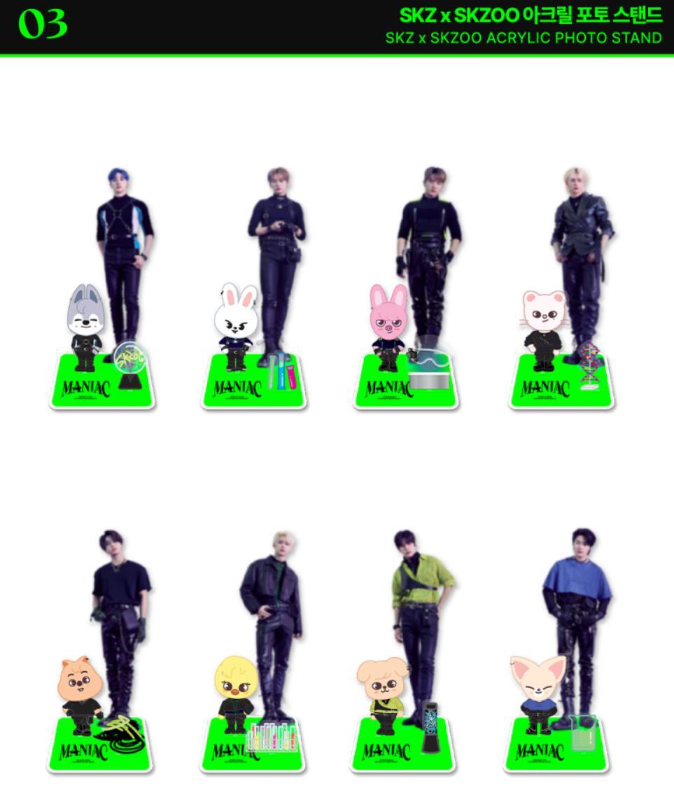 STRAY KIDS 2ND WORLD TOUR MANIAC IN SEOUL SKZOO MERCH SKZ ACRYLIC