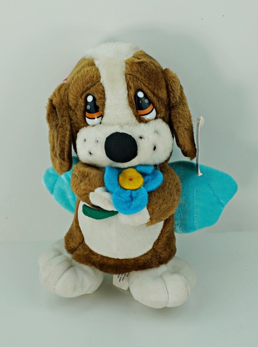 Sad Sam Plush Doll Dog Puppy Stuffed Animal Toys Flower Wings Kids