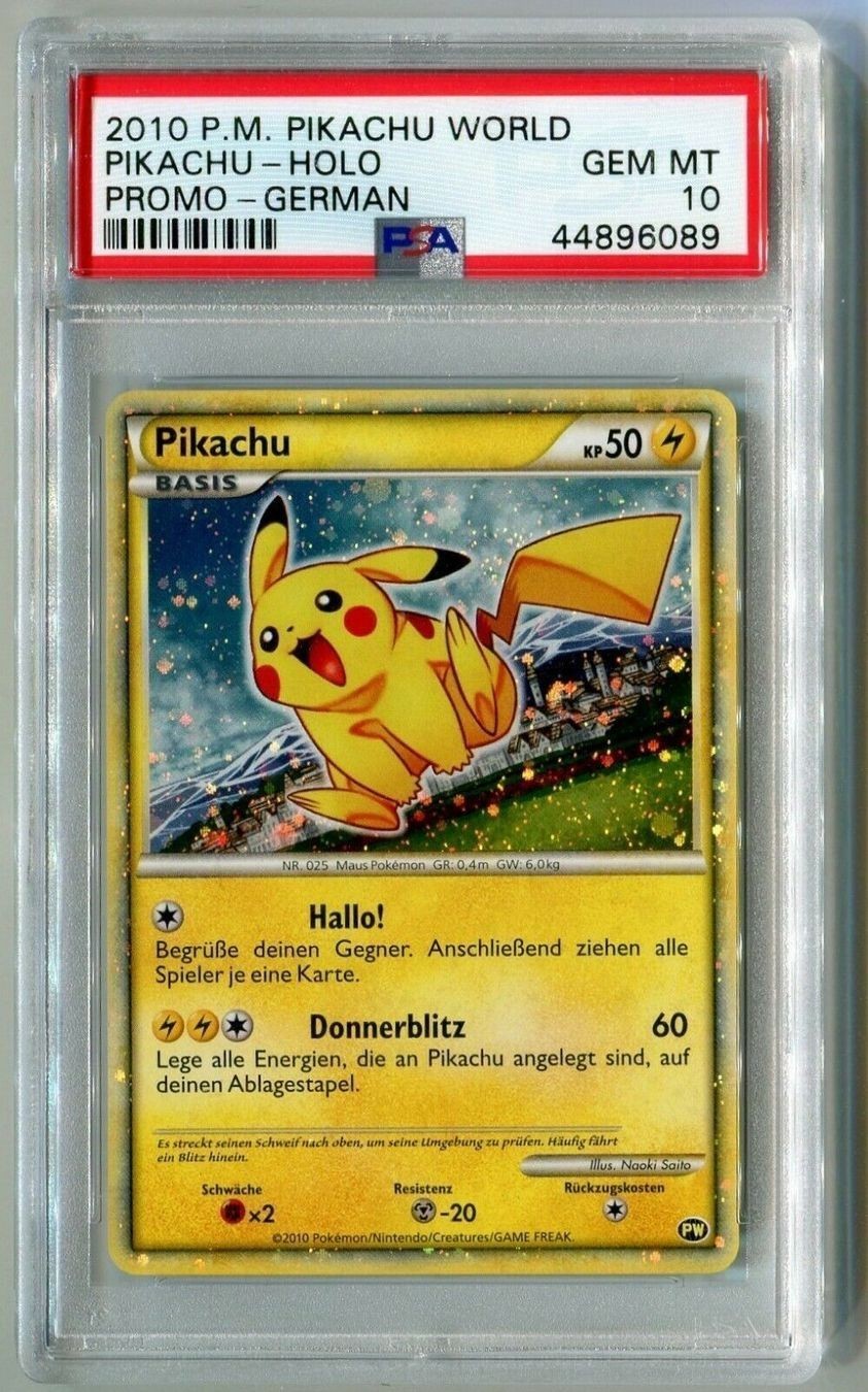 Pikachu 2010 Pikachu World Collection #PW 6 Promo (German) Price
