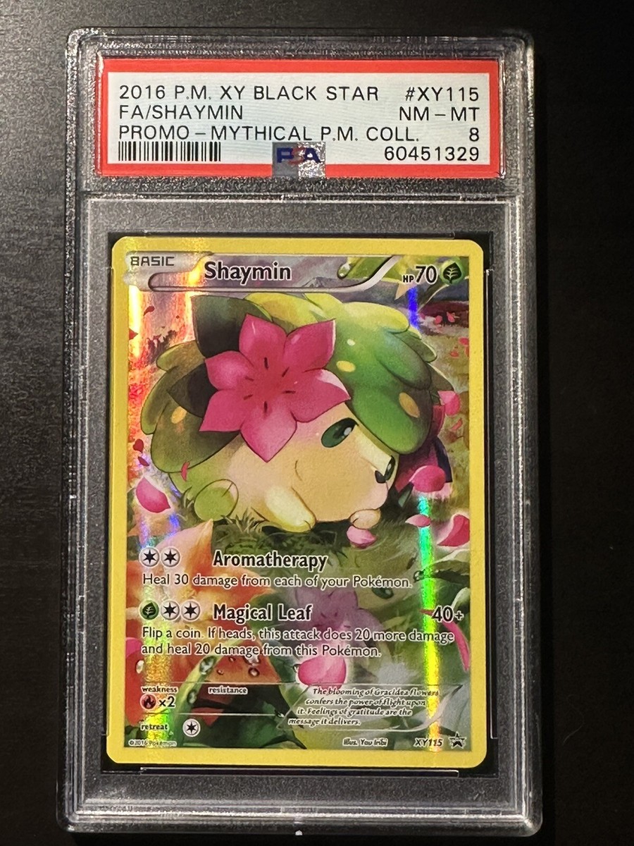 2016 Pokemon XY Black Star Promo Shaymin Full Art #XY115 PSA 8 | eBay