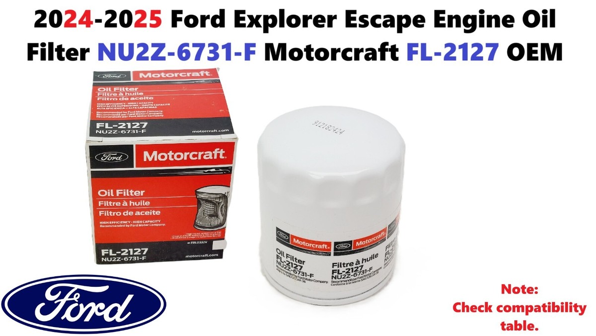 2024-2025 Ford Explorer Escape Engine Oil Filter NU2Z-6731-F