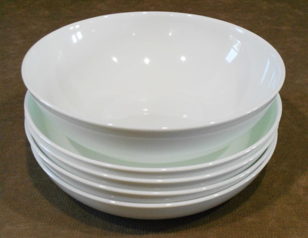 ❤️ NEW 5-pc Corelle WHITE VERSA MEAL BOWL SET 46-oz 30-oz