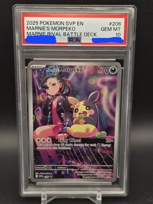2025 Pokemon Marnie's Morpeko #206 PSA 10 GEM MINT 💥 LOW POP
