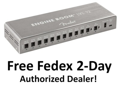 New Fender Engine Room LVL12 Level 12 Guitar Effects Pedal Power