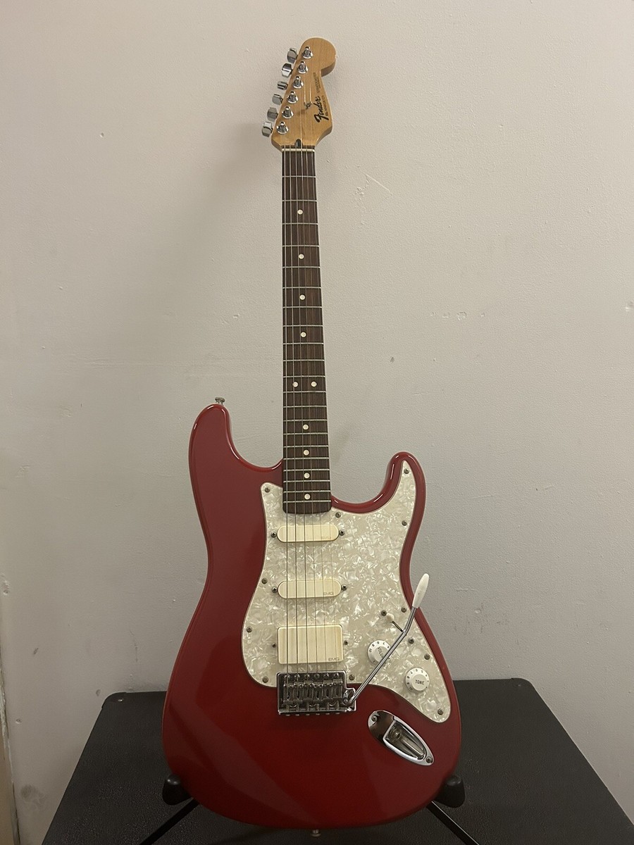 1996 Fender Mexico Standard Modified Strat 50th Anniv. Dakota Red
