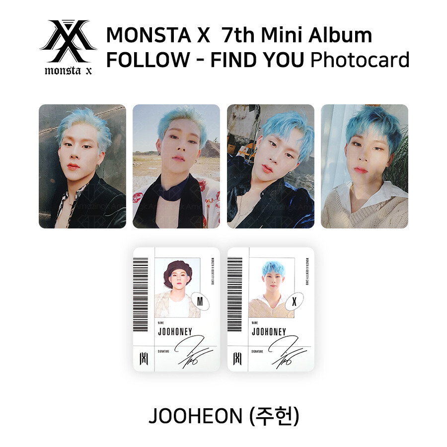 MONSTA X 7th mini album FOLLOW FIND YOU Official Photocard JOOHEON