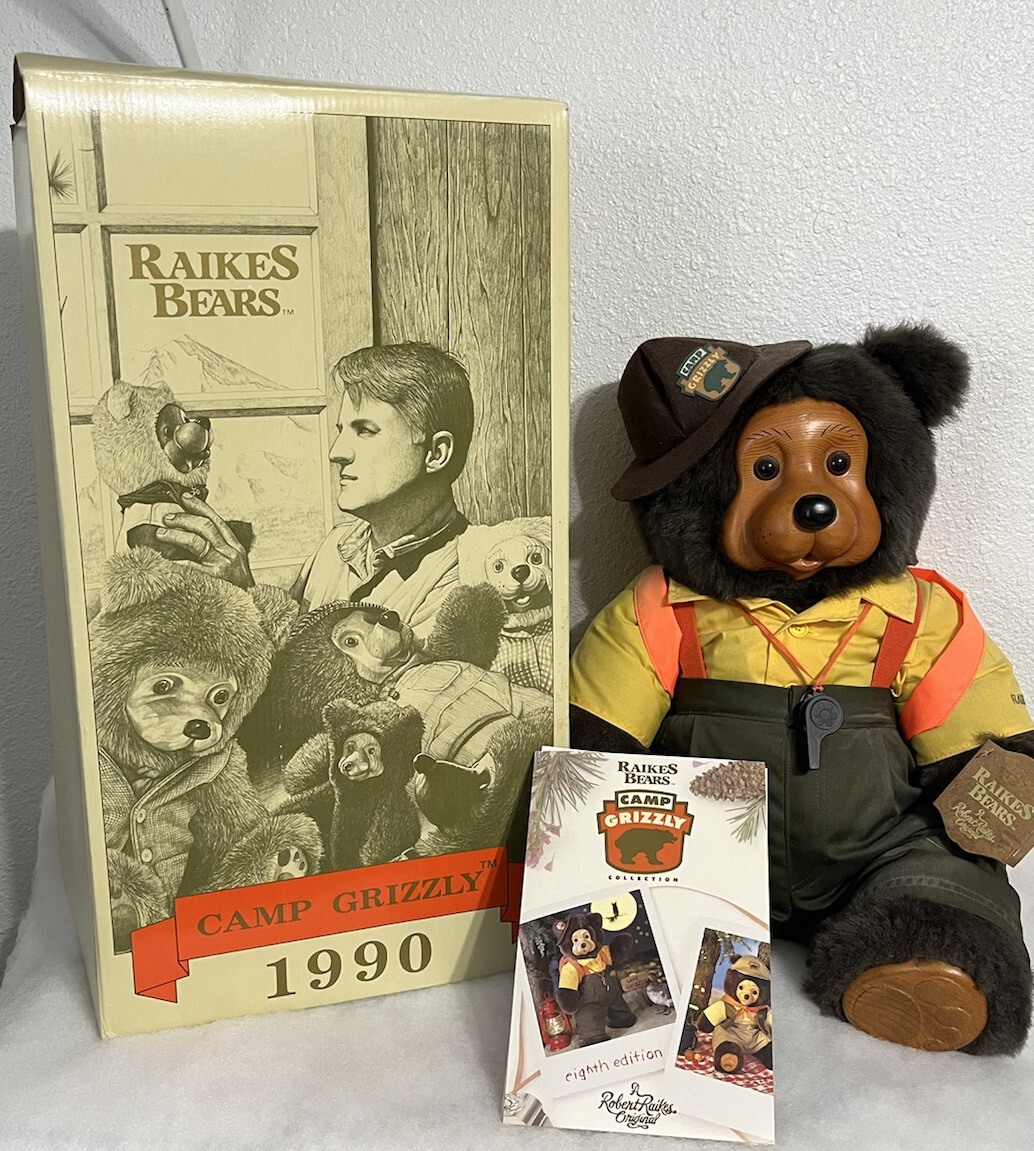 Raikes Bears A Robert Raikes Original Lot Of 3 Camp Grizzly Set