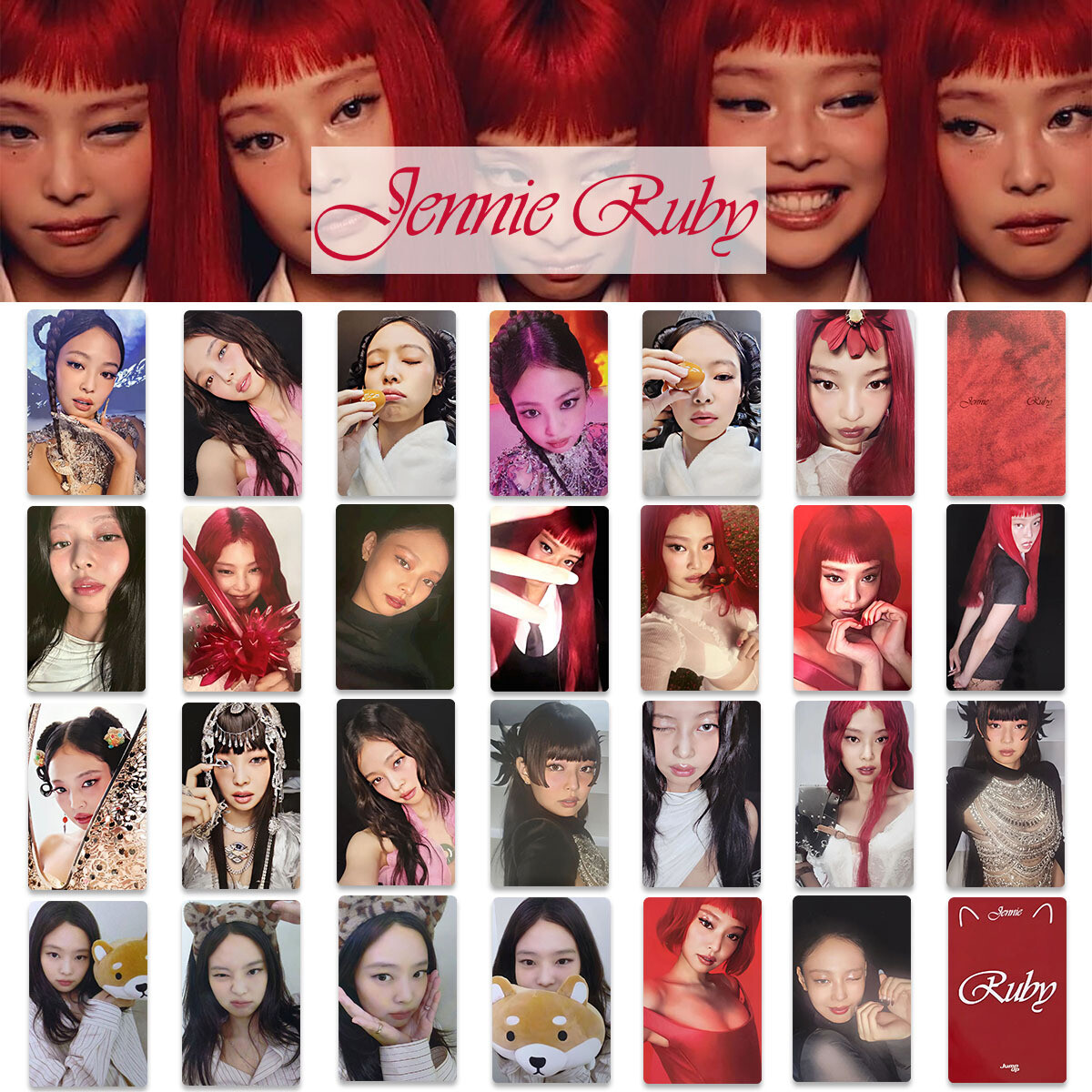Kpop JENNIE 1ST Album RUBY Self Made Photocard . . Cards | eBay