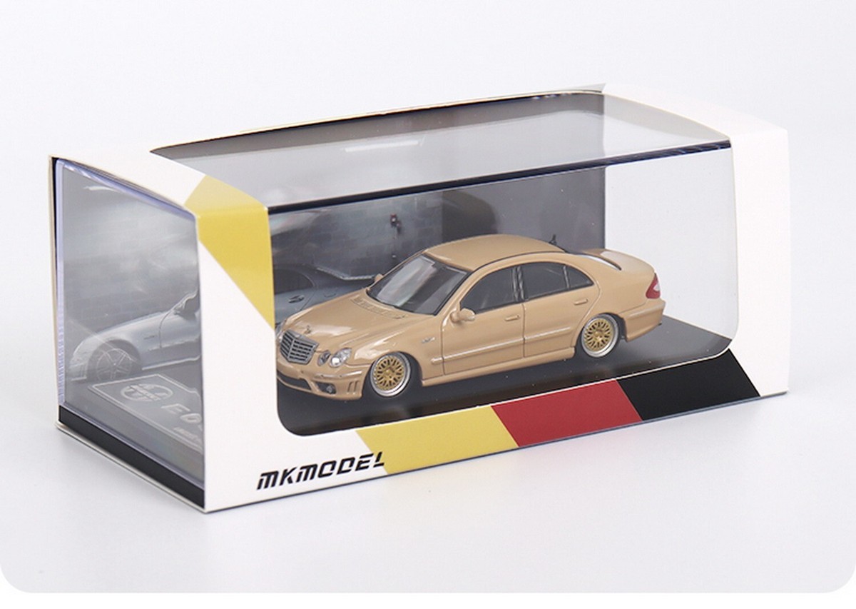 MK MODEL 1/64 Scale Mercedes-Benz E63 W211 Yellow Diecast Car