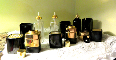 EMPTY VINTAGE CHANEL NO. 5 Black & Gold Spray Perfume Container