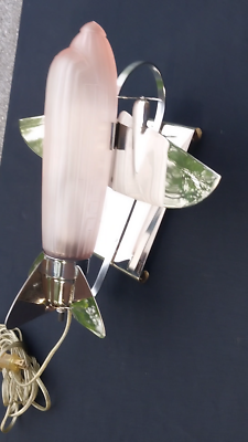 VINTAGE ART DECO PINK DC3 AIRPLANE SARSAPARILLA DESK LAMP | eBay